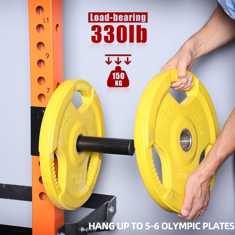 GymPala ملحق حامل أوزان 3x3، قرون أوزان للرفوف القوية لتخزين الأوزان الأولمبية - Image 4